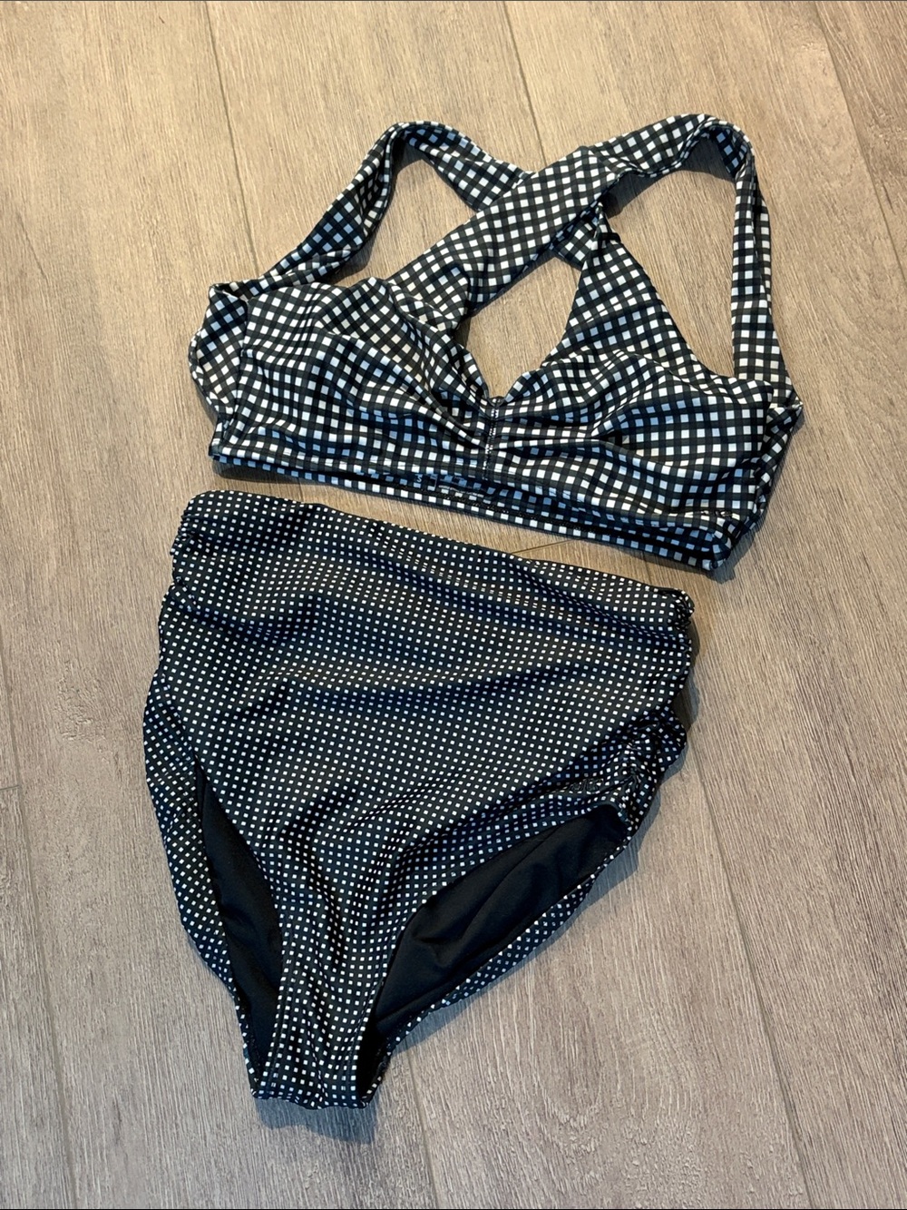 Albion Gingham Two Piece Swimsuit